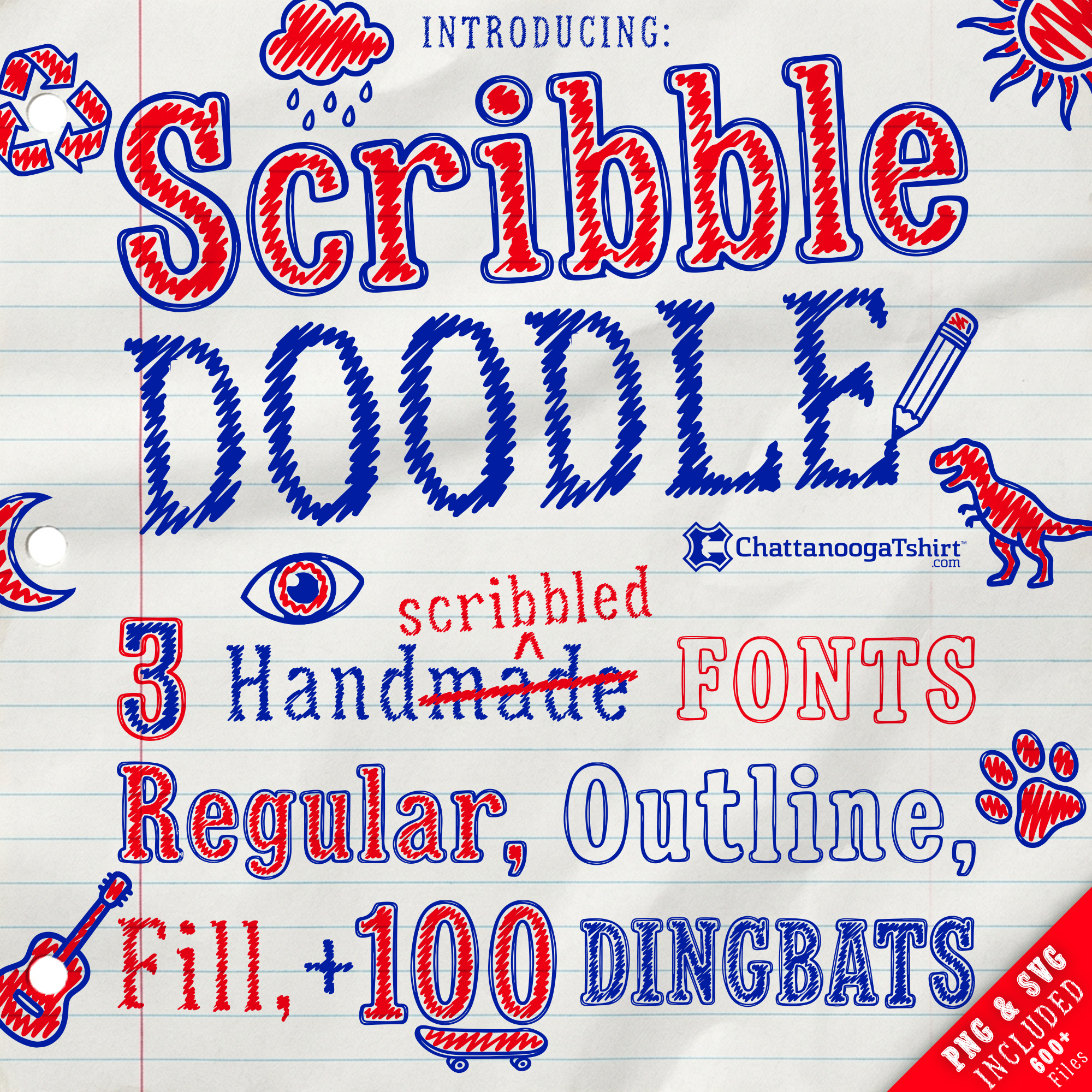 Scribble Doodle Font Promo