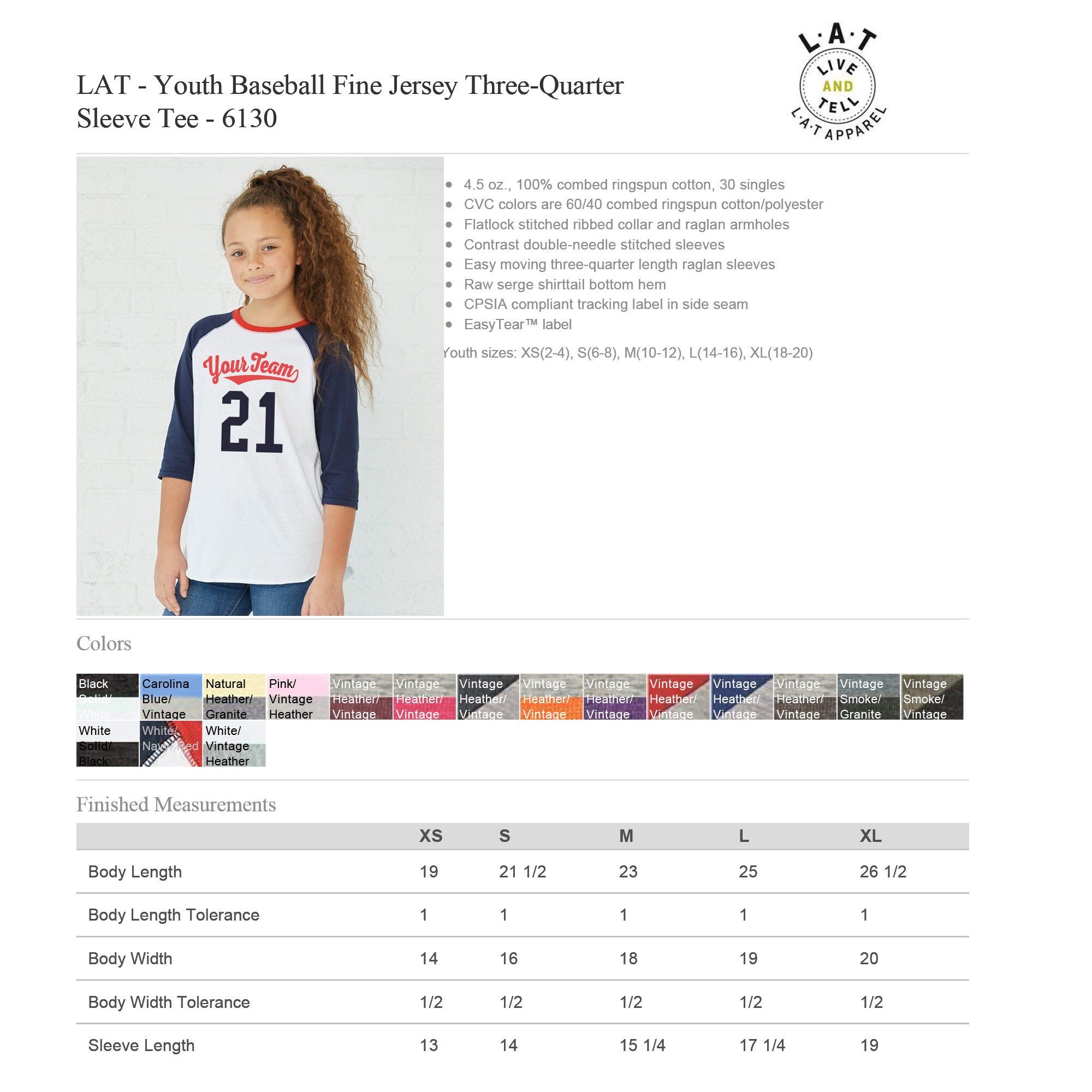 Custom Raglan Baseball Jersey: Soft Vintage Style 3/4 Sleeve, Personalized Team Name Number Shirts - Image 6