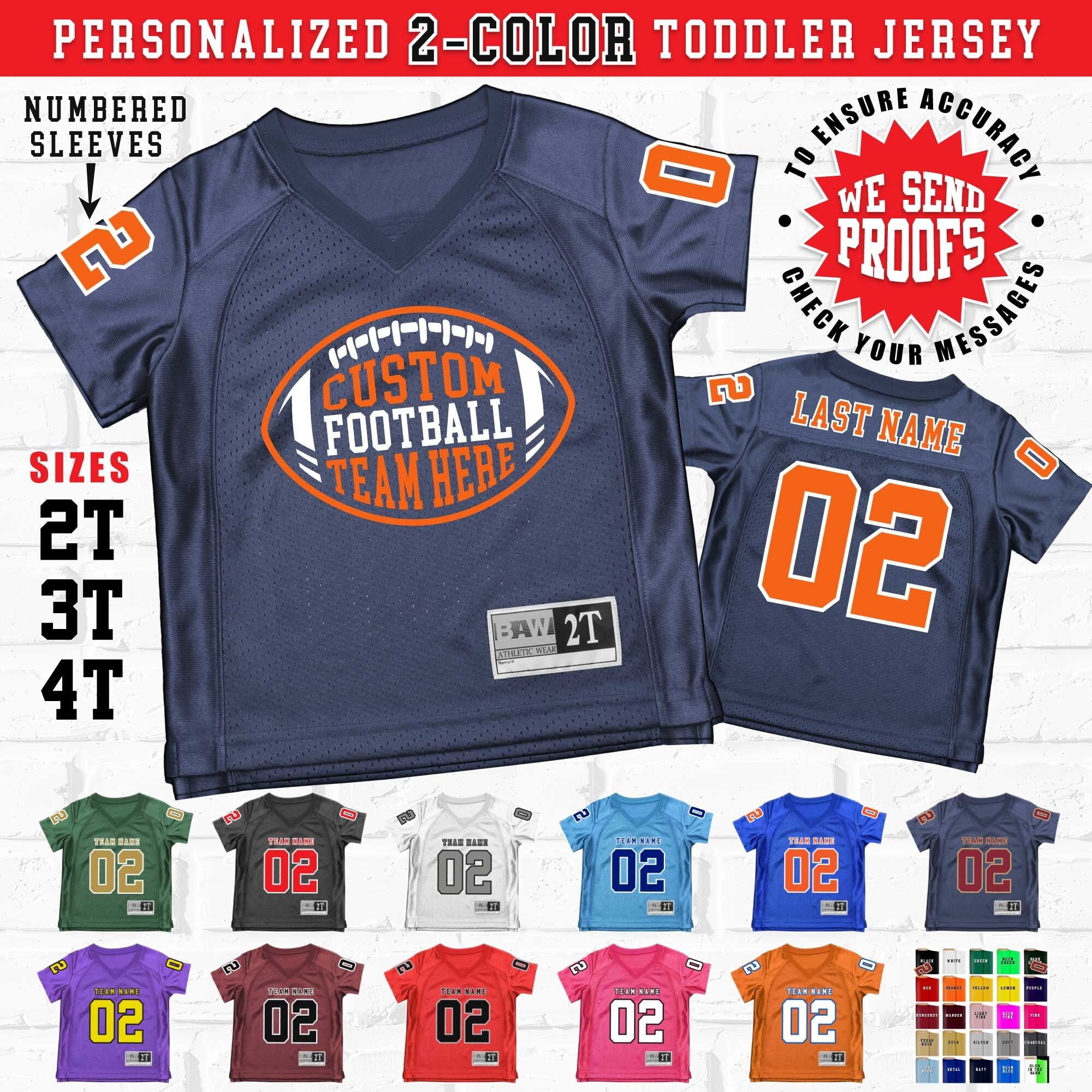 Custom Toddler Football Jersey: Personalized Team Name & Number - Image 9