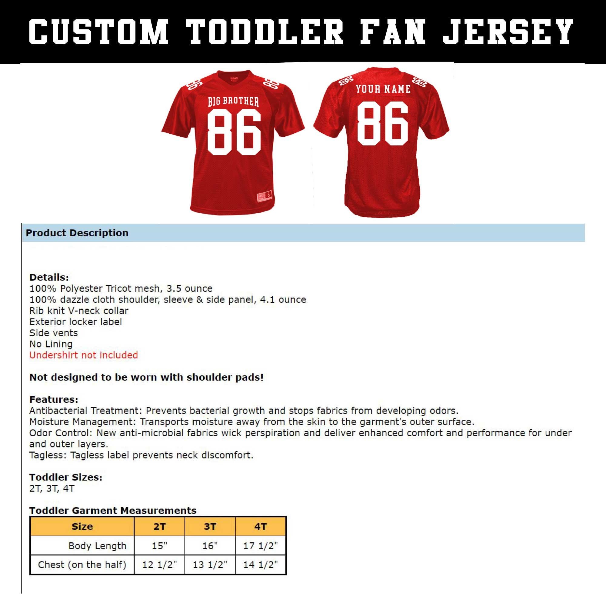 Personalized Football Jersey: Custom Team Name & Number, Adult Unisex - Image 8