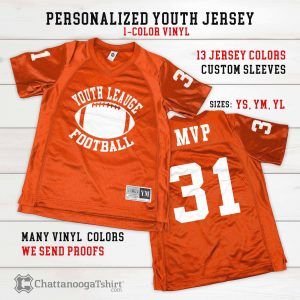 Custom Youth Football Jersey: Child Personalized Team Fan Jersey, Athletic Uniform, Kids Sports Jerseys