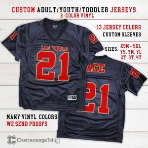 Personalized Football Jersey: Custom Team Name & Number, Adult Unisex
