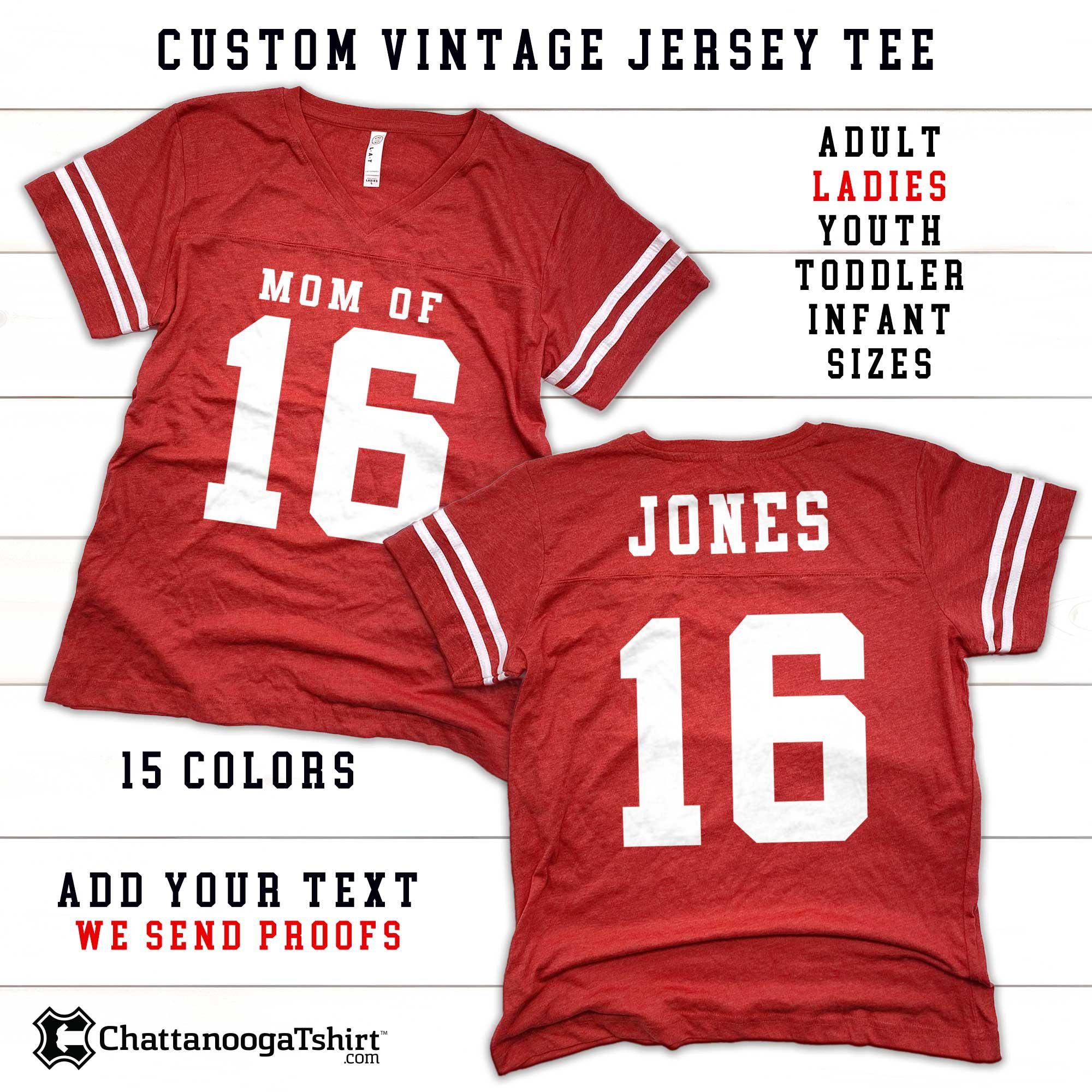 Custom Vintage Football Jersey T-Shirt: Personalized Retro Fan Bodysuit, Athletic Sportswear, Retro Team Jerseys - Image 3