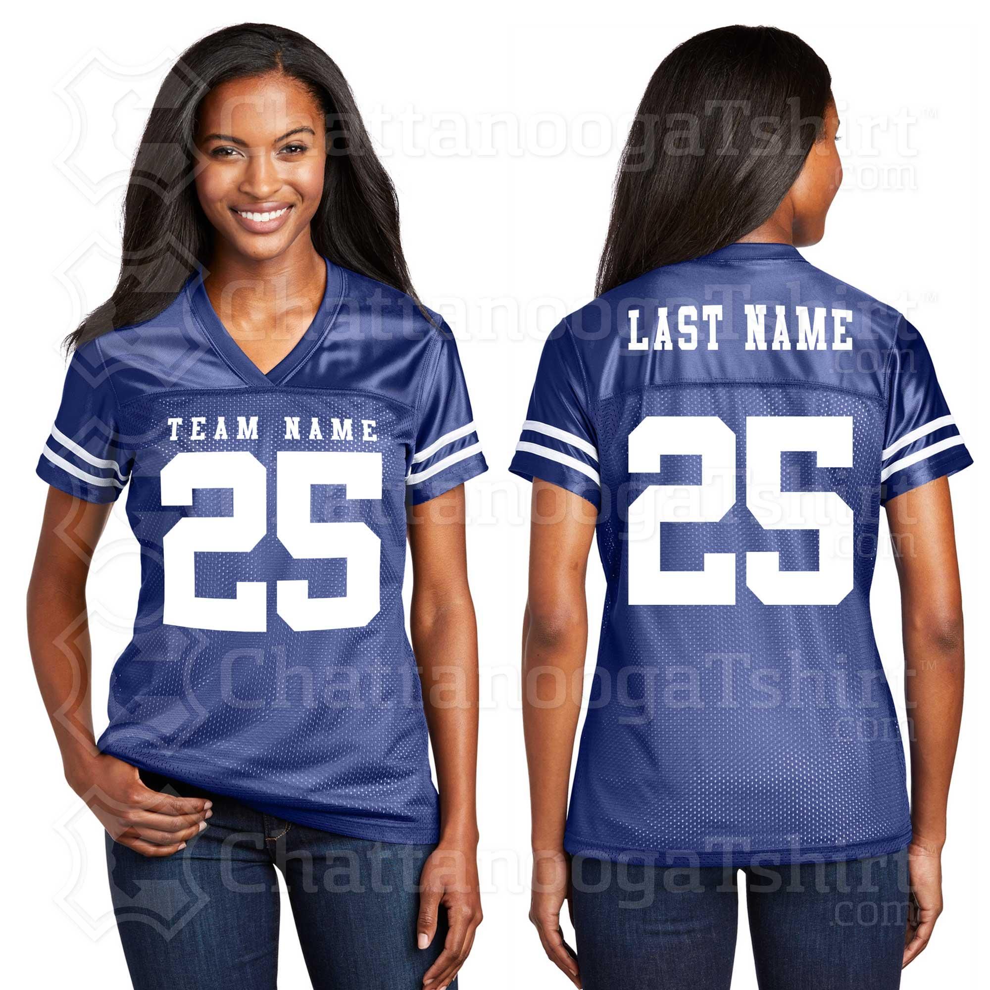 Custom Ladies Football Number Jersey: Striped Sleeve Personalized Team Jerseys - Image 3