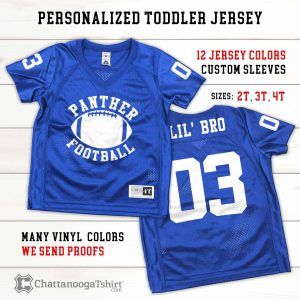 Custom Toddler Football Jersey: Personalized Team Name & Number, Athletic Uniform Shirt, Kids Sports Jerseys