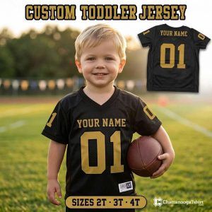 Custom Toddler Football Jersey, Personalized Name Number, Kids Team Game Day Baby Jerseys